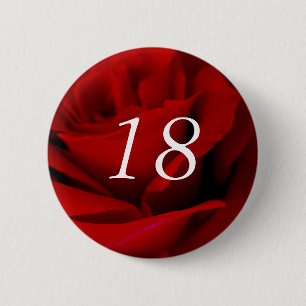 Badge Rond 5 Cm Anniversaire 18 ans