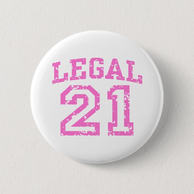 Badge Rond 5 Cm Anniversaire 21 ans (Devant)