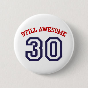 Badge Rond 5 Cm Anniversaire 30 ans
