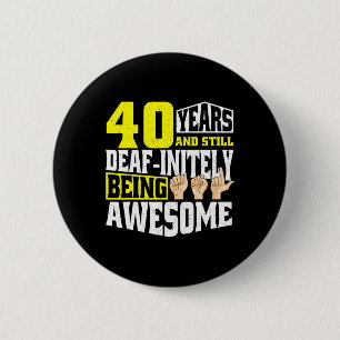 Badge Rond 5 Cm Anniversaire 40 Ans D'Être Génial