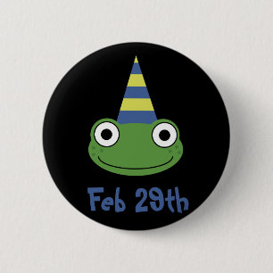 Badge Rond 5 Cm Anniversaire d'année bissextile