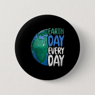 Badge Rond 5 Cm Anniversaire de la planète Jour de la Terre Tous l
