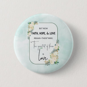 Badge Rond 5 Cm Anniversaire de mariage religieux Foi Espérance Am