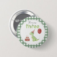 Anniversaire de Trois-Rex Dinosaure Mignon