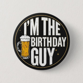 Badge Rond 5 Cm Anniversaire Guy Beer