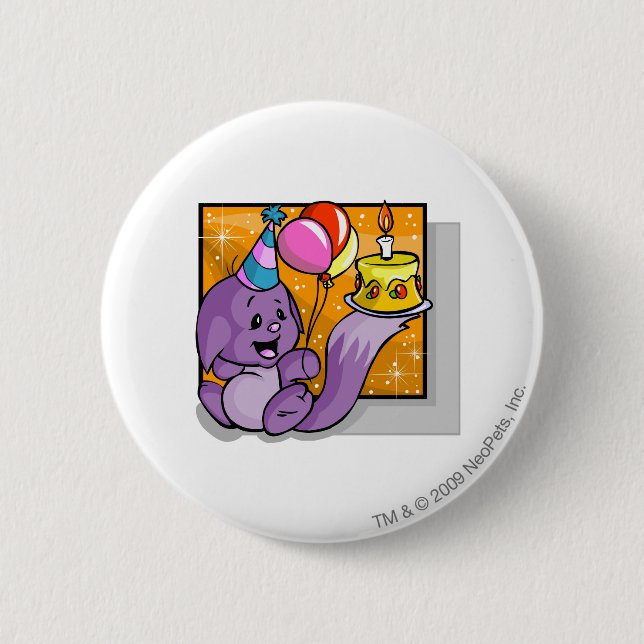 Badge Rond 5 Cm Anniversaire Kacheek (Devant)