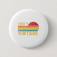 Anniversaire Rétro Vintage Coucher de Soleil 1967