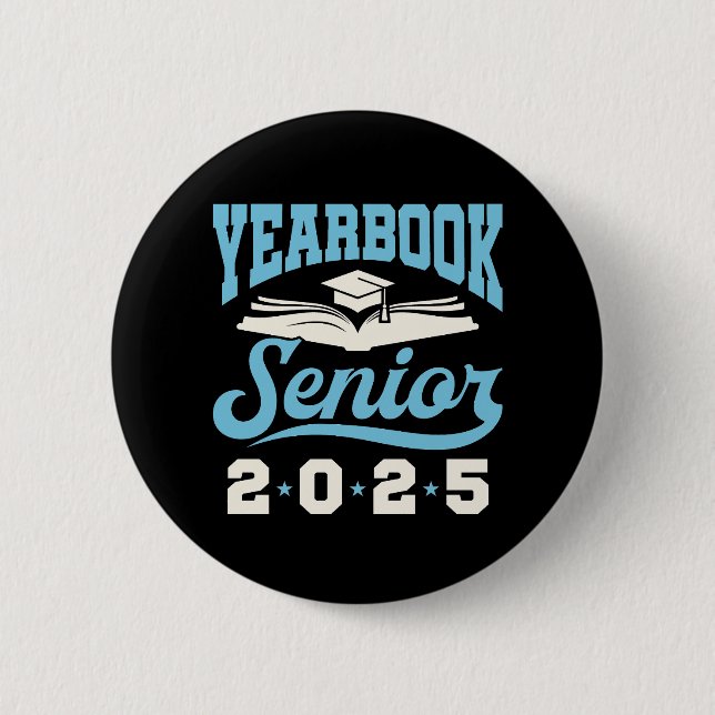Badge Rond 5 Cm Annuaire Classe supérieure de 2025 (Devant)
