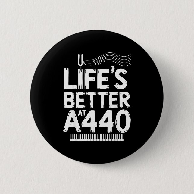 Badge Rond 5 Cm Ano Technician A440 Ano Tuner  (Devant)