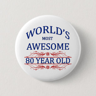 Badge Rond 5 Cm Ans les plus impressionnants du monde 80