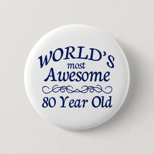 Badge Rond 5 Cm Ans les plus impressionnants du monde 80