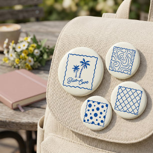 Badge Rond 5 Cm Anse Bleue