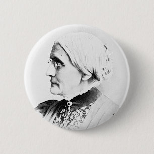 Badge Rond 5 Cm Anthony ~ Susan B. Femme Leader Suffrage