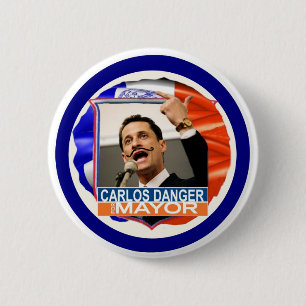 Badge Rond 5 Cm Anthony Weiner pour le maire 2013 de NYC