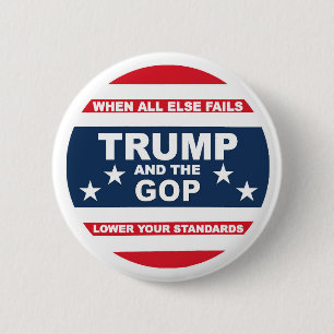 Badge Rond 5 Cm Anti-Atout et anti-GOP