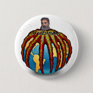 Badge Rond 5 Cm Anti-Audism - le poulpe de l'AGB