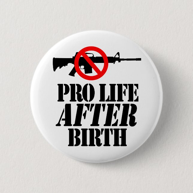 Badge Rond 5 Cm Anti-avortement après naissance (Devant)