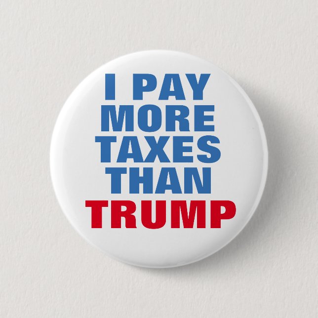 Badge Rond 5 Cm Anti bouton de Donald Trump (Devant)