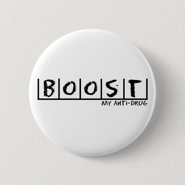 Badge Rond 5 Cm Anti-Drogue de poussée (Devant)