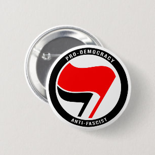 Badge Rond 5 Cm Anti-fascisme pro-démocratie