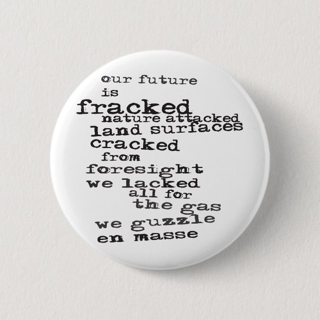 Badge Rond 5 Cm Anti-Fracking (Devant)