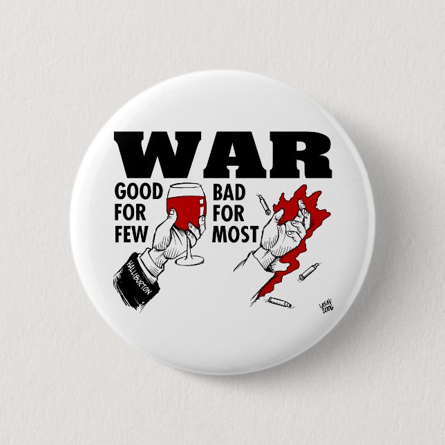 Badge Rond 5 Cm anti guerre (Devant)