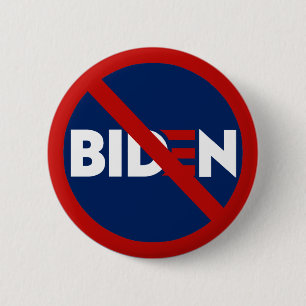 Badge Rond 5 Cm Anti Joe Biden pas mon président