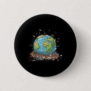 Badge Rond 5 Cm Anti-Littérature Pas d'environnement Protec De l'e