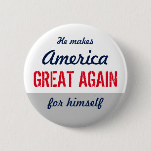 Badge Rond 5 Cm Anti Make America Great again