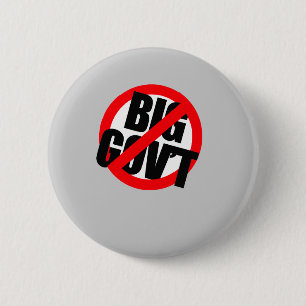 Badge Rond 5 Cm Anti-Obama - gouvernement anti- grand