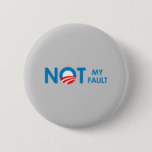 Badge Rond 5 Cm Anti-Obama - non mon défaut