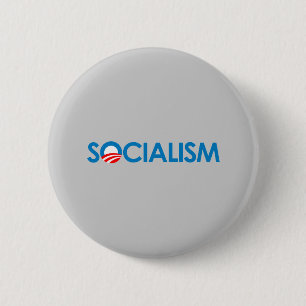 Badge Rond 5 Cm Anti-Obama - socialisme