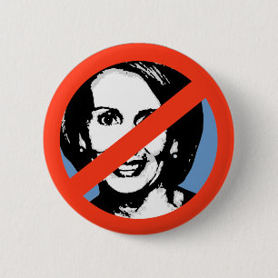 Badge Rond 5 Cm ANTI-PELOSI : Anti-Nancy Pelosi
