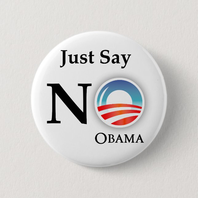 BADGE ROND 5 CM ANTI PIN D'OBAMA (Devant)