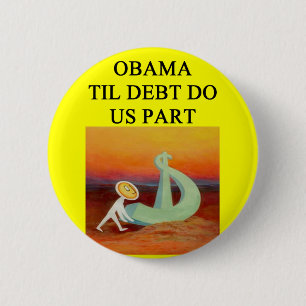 Badge Rond 5 Cm anti plaisanterie d'obama