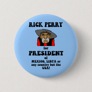 Badge Rond 5 Cm anti Rick Perry