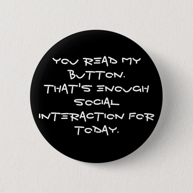 Badge Rond 5 Cm anti social (Devant)