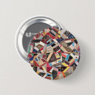 Badge Rond 5 Cm Antiquité, Victorien-Ère, édredon fol