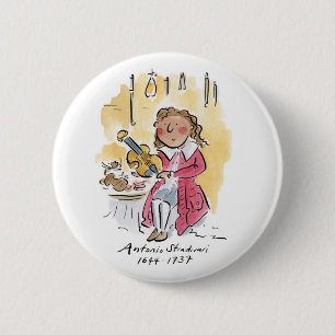Badge Rond 5 Cm Antonio Stradivari
