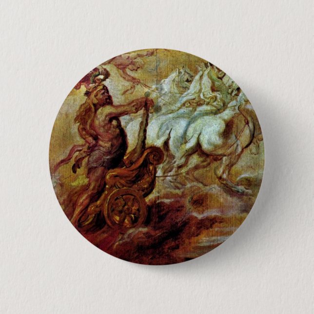 Badge Rond 5 Cm Apothéose de Hercule par Rubens Peter Paul (Devant)