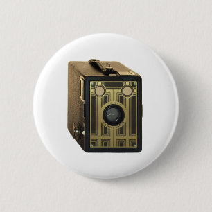 Badge Rond 5 Cm Appareil-photo de boîte ZAZ425