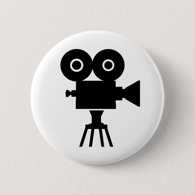 Badge Rond 5 Cm Appareil-photo de film de film (Devant)