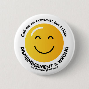 Badge Rond 5 Cm appelez-moi un extrémiste
