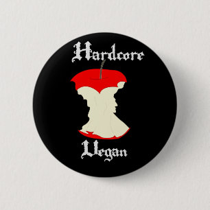 Badge Rond 5 Cm Apple végétalien inconditionnel conçoivent