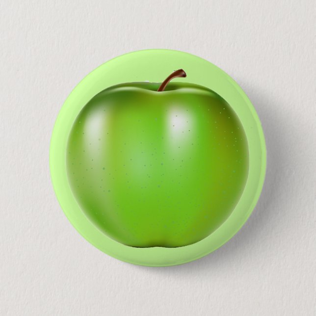 BADGE ROND 5 CM APPLE VERT (Devant)