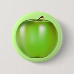 BADGE ROND 5 CM APPLE VERT