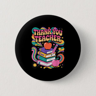 Badge Rond 5 Cm Appr Merci Apple Enseignants Motivationnel Appr