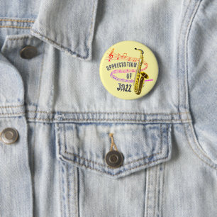 Badge Rond 5 Cm Appréciation du Jazz International