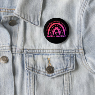 Badge Rond 5 Cm Appréciation et diplôme des travailleurs sociaux