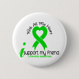 Badge Rond 5 Cm Appui du LYMPHOME I mon ami